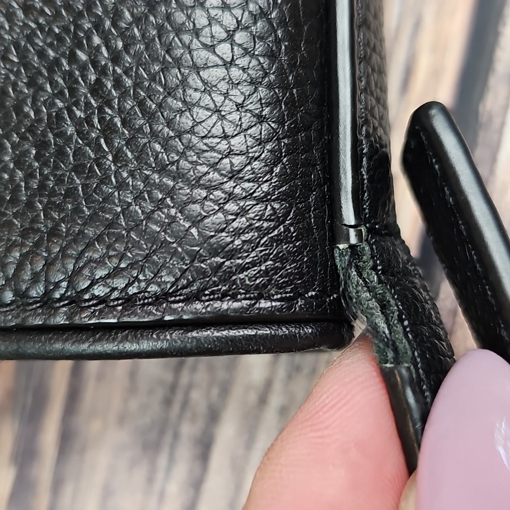 KATE SPADE CHESTER STREET DESSI BLACK PEBBLED LEATHER ADJUSTABLE CROSSBODY BAG - Picture 14 of 16